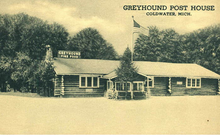 Greyhound Post House - Old Post Card (newer photo)